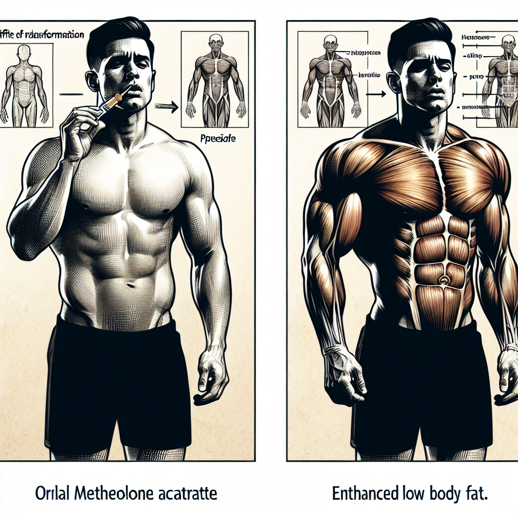 Effekt bei geringer Fettmasse durch orale Einnahme von Methanolonacetat
