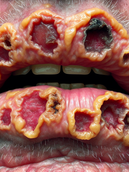 Hautbild während der Kur mit Methanolonacetat oral